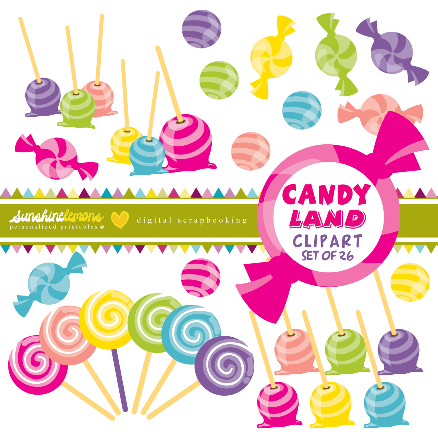 Candyland christmas clipart -