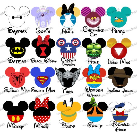 CHARACTERS Disney Family .