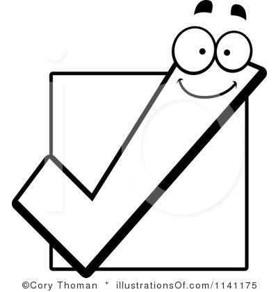 Simple Red Checkmark clip art