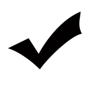 Free Clipart Picture of a Check Mark