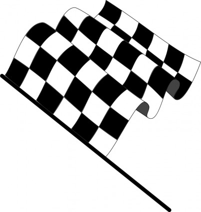 Checkered Flag clip art Vector .