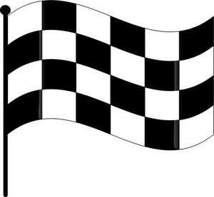 Checkered Flag Clipart Image: .