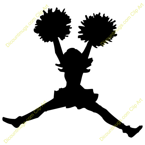 Cheerleader jumping in the ai