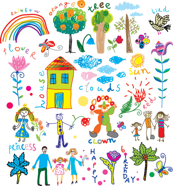 Cheerful children clip art . - Free Clip Art For Kids
