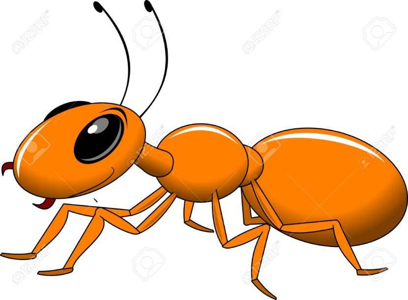 Cheerful Little Red Ant Royalty Free Cliparts Vectors And Stock