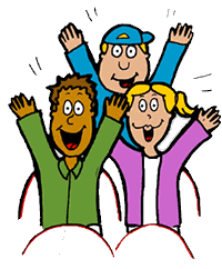 cheering clipart