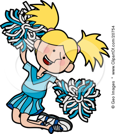 Cheerleader Clip Art - Cartoon Cheerleader Clipart