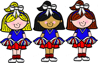 Cheerleader Clipart Image Sil