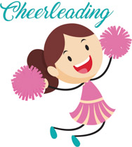 Cheerleader cheering holding red pom pom clipart. Size: 122 Kb