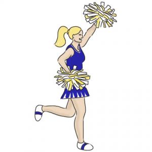 Cheerleader Clip Art 3