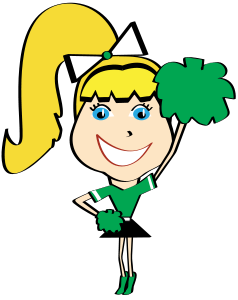 Cheerleader clip art 9 free clipart images