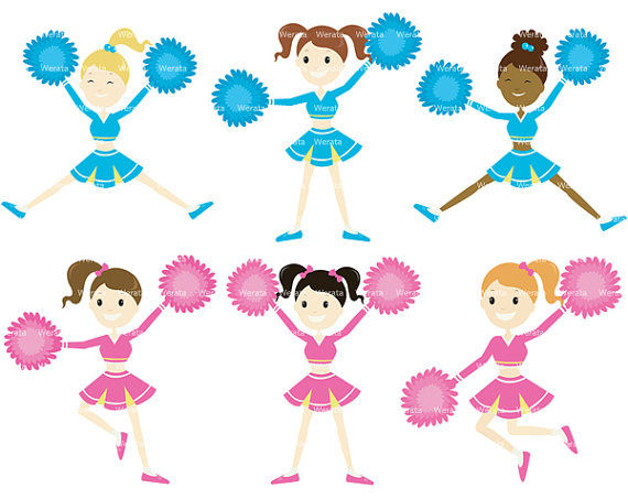 Cheerleader Stickers Decals M