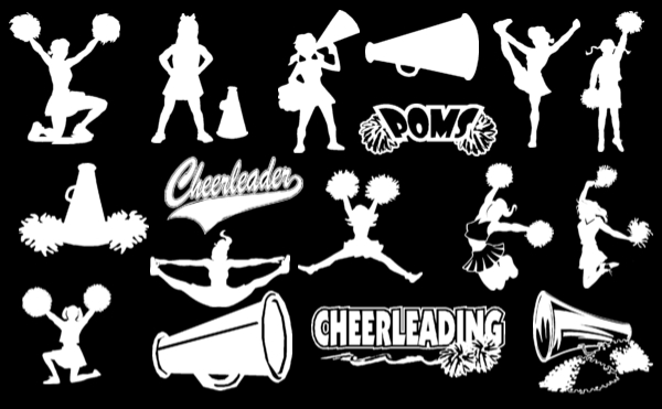Cheerleader Silhouette Vinyl 