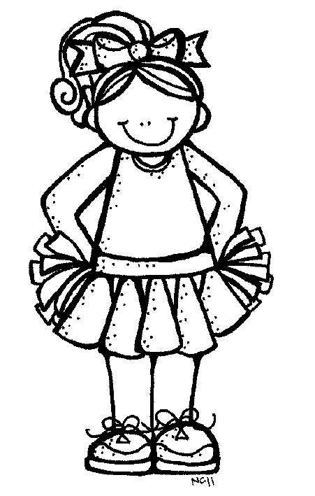 Cheerleading Clipart Black And White Cheerleading Clipart Black And