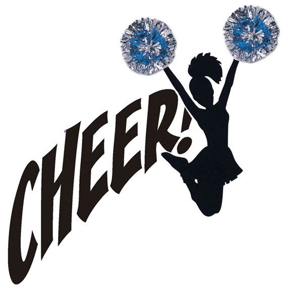 Cheerleading Silhouette Clip Art, Free Cheer Clipart Image - 12804 for your study project of personal only, Cheer Clipart Image - 12804 Cheerleading ...