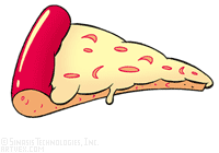 Slice of cheese pizza close-u