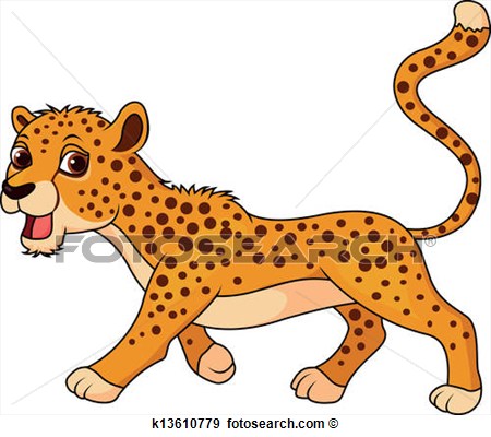 Fast cheetah clipart