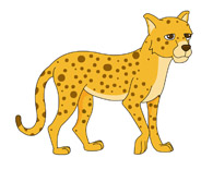 Cheetah Clipart Size: 85 Kb - Clipart Cheetah