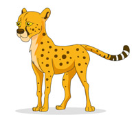 Cheetah Clipart Size: 85 Kb - Clipart Cheetah