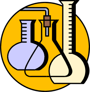 Chemical Lab Flasks Clip Art  - Laboratory Clip Art