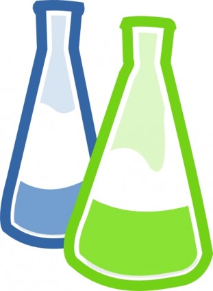 Chemical Lab Flasks clip art Vector clip art - Free vector for