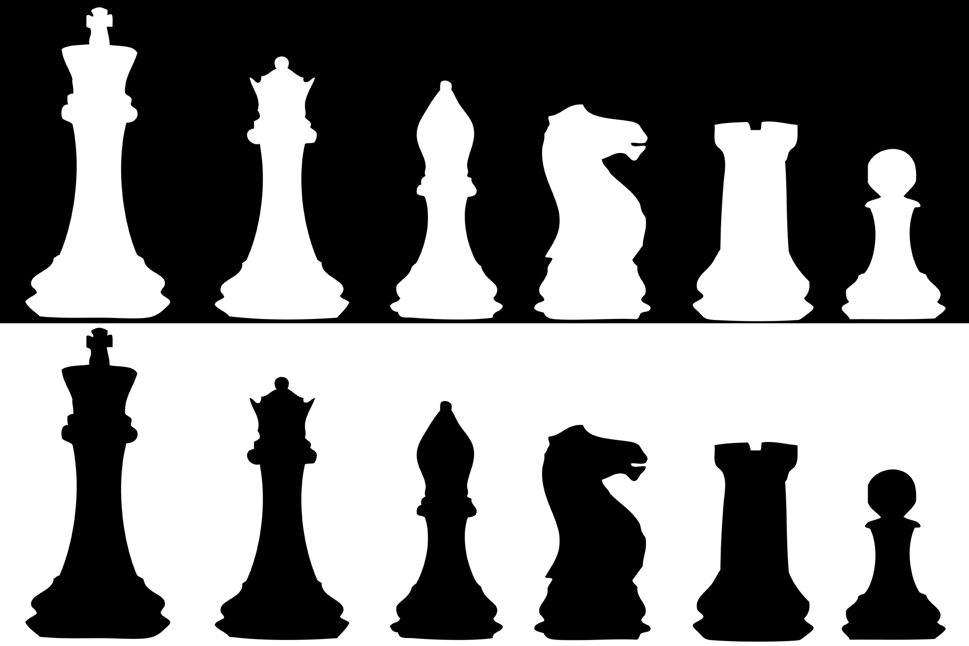 Chess Set Pieces clip art - D