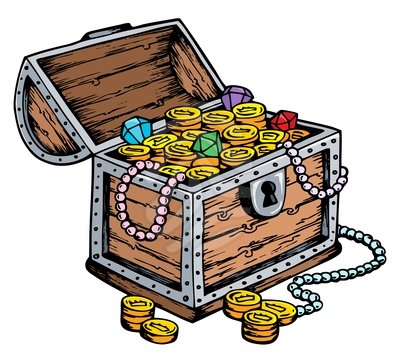 Pirates Treasure Chest Clip A
