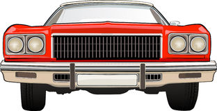 Retro Car Chevrolet. CHEVROLET. Vector illustration of the classical car  Stock Image