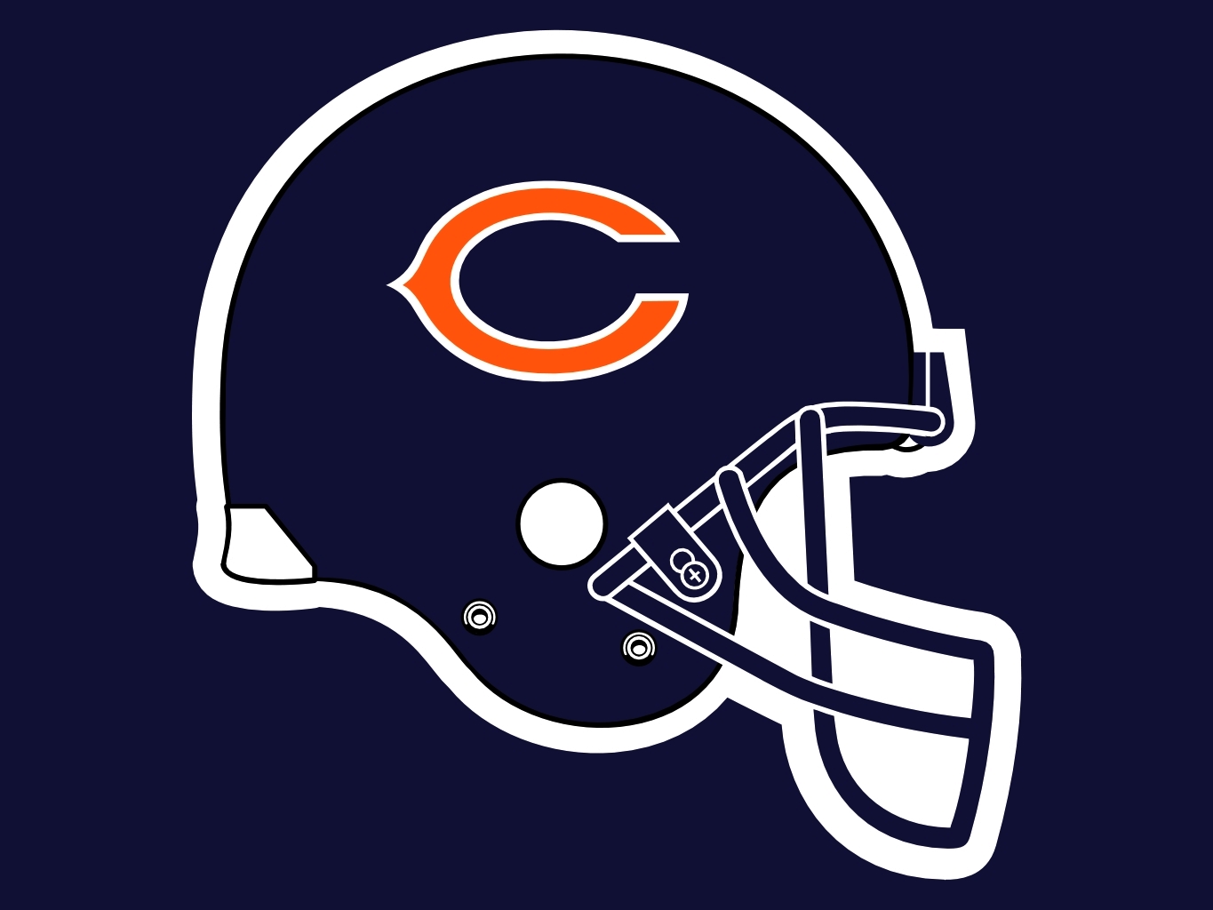 Chicago Bears Helmet Logo Cli - Chicago Bears Clip Art