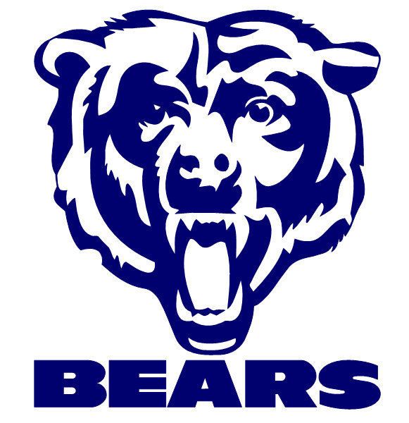 chicago bears logo stencil - Chicago Bears Clip Art