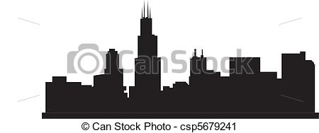chicago skyline Clipartby ...