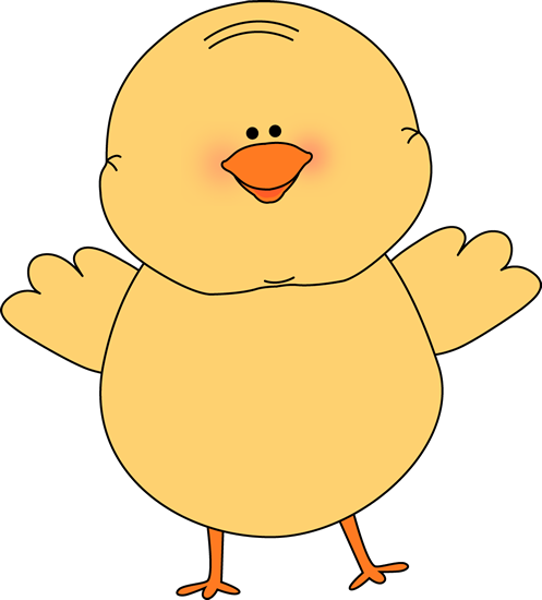 Cute Baby Chick Printable | Happy Easter Chick Clip Art Image - yellow  Easter chick happy