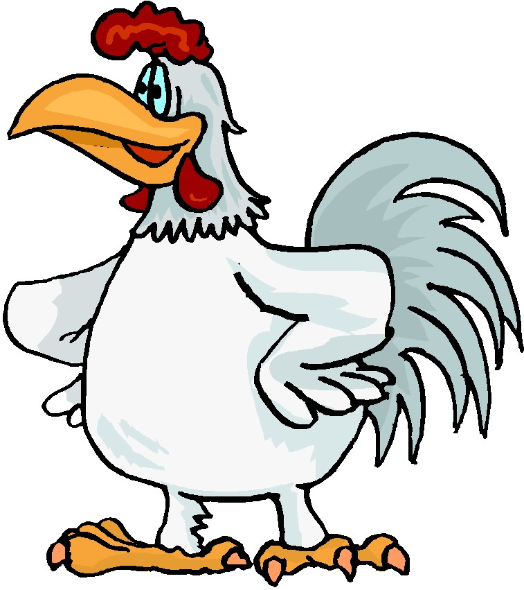 Chicken Cartoon Clipart Size: