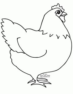 Chicken clipart black and .