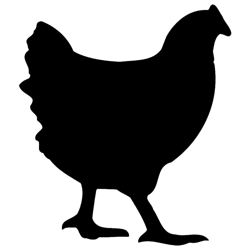 Chicken clipart outline - Cli