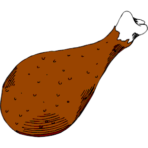 Chicken Leg Stock Illustratio