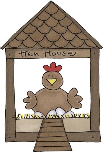 Chicken · HEN HOUSE * - Chicken Coop Clipart