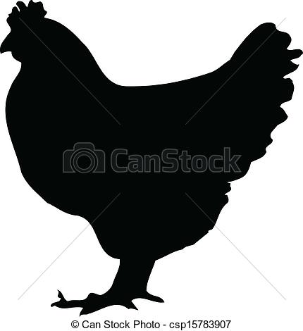 Chicken Silhouette Csp1578390 - Chicken Silhouette Clip Art