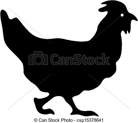 Chicken silhouette u0026middo - Chicken Silhouette Clip Art