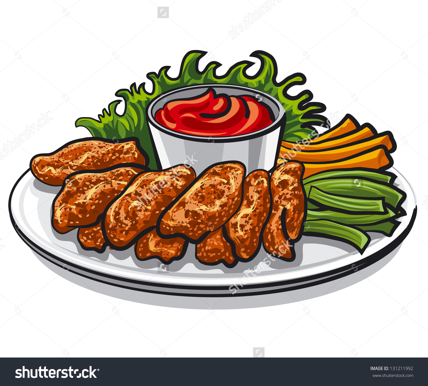 Chicken Wing Clipart. Save to a lightbox