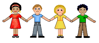 child clipart - Children Holding Hands Clipart