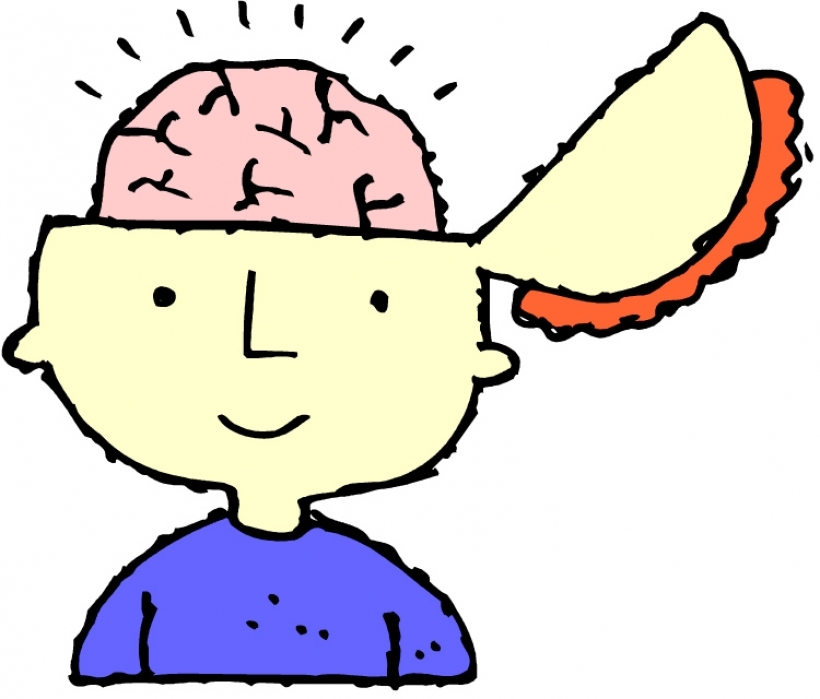 Brain line drawing clipart
