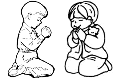 Child Prayer Clipart Drawings Of Children Who Are