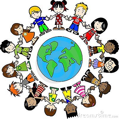 children around the world clipart