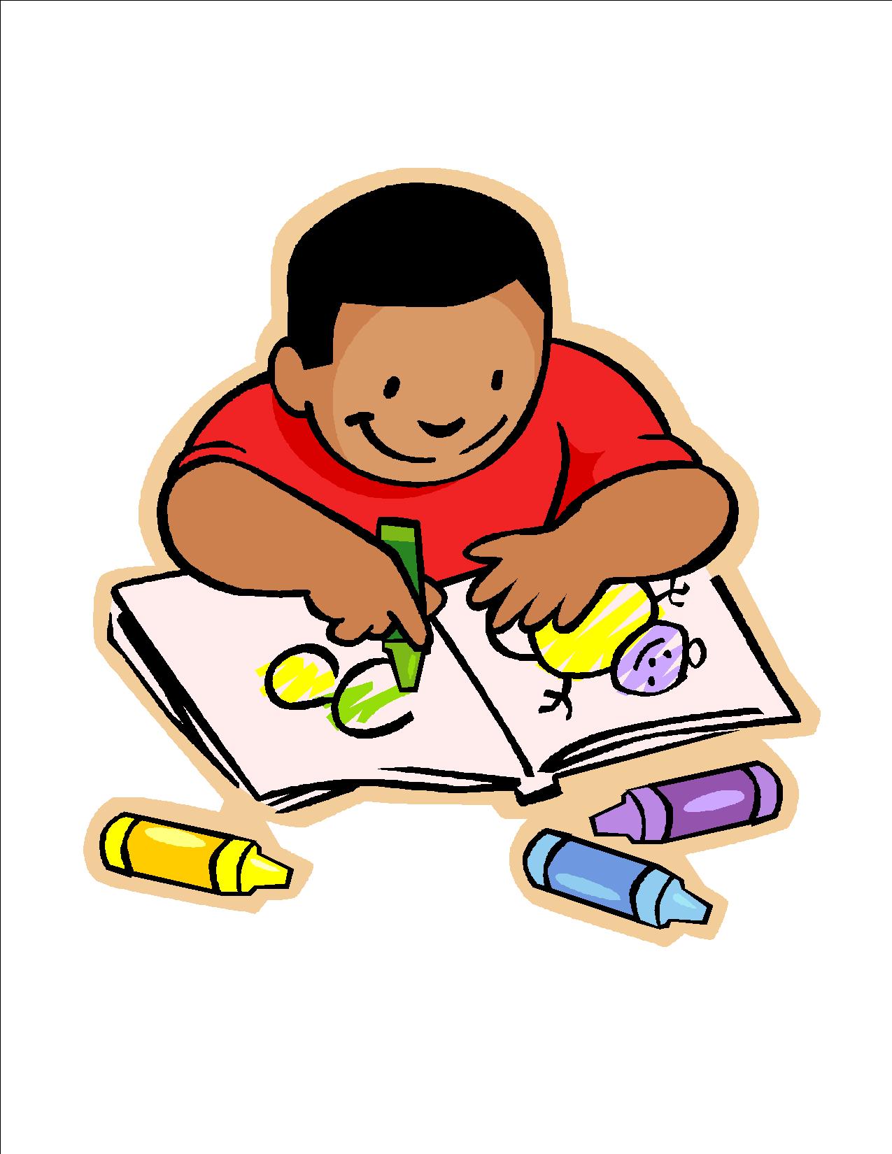 children writing clipart