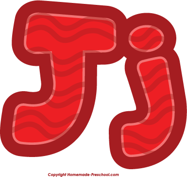 children alphabet letter J. Fun And Free Clipart