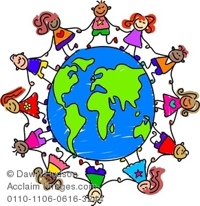 Children around the world ... Royalty Free Clipart Image: .