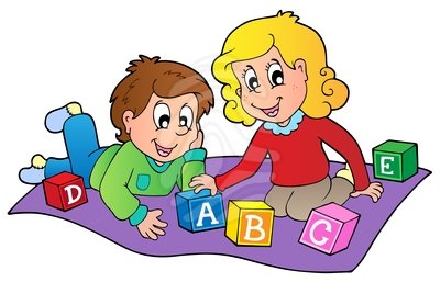Children playing clipart 6