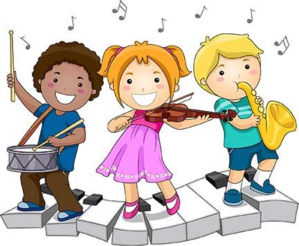 children playing musical instruments clipart - Hľadať Googlom