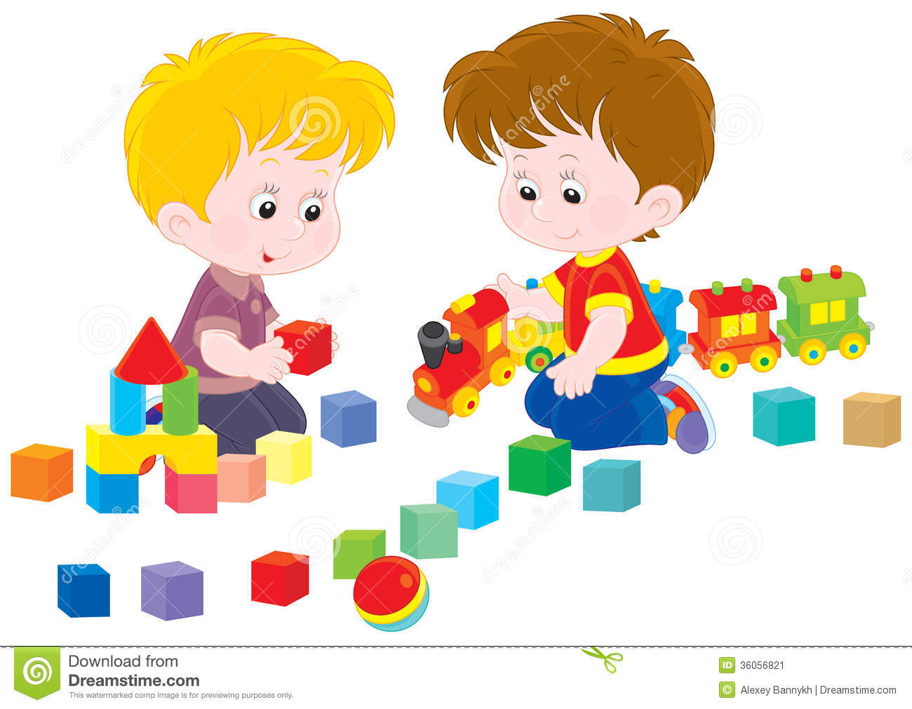 Children Playing Stock Image .